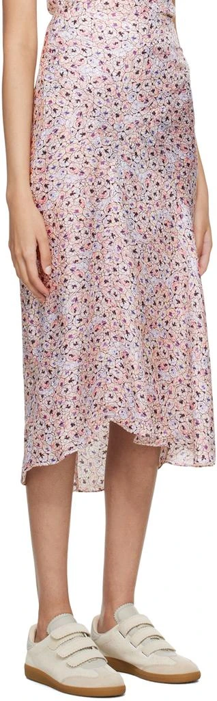 Isabel Marant Off-White & Purple Lisanne Midi Skirt 2