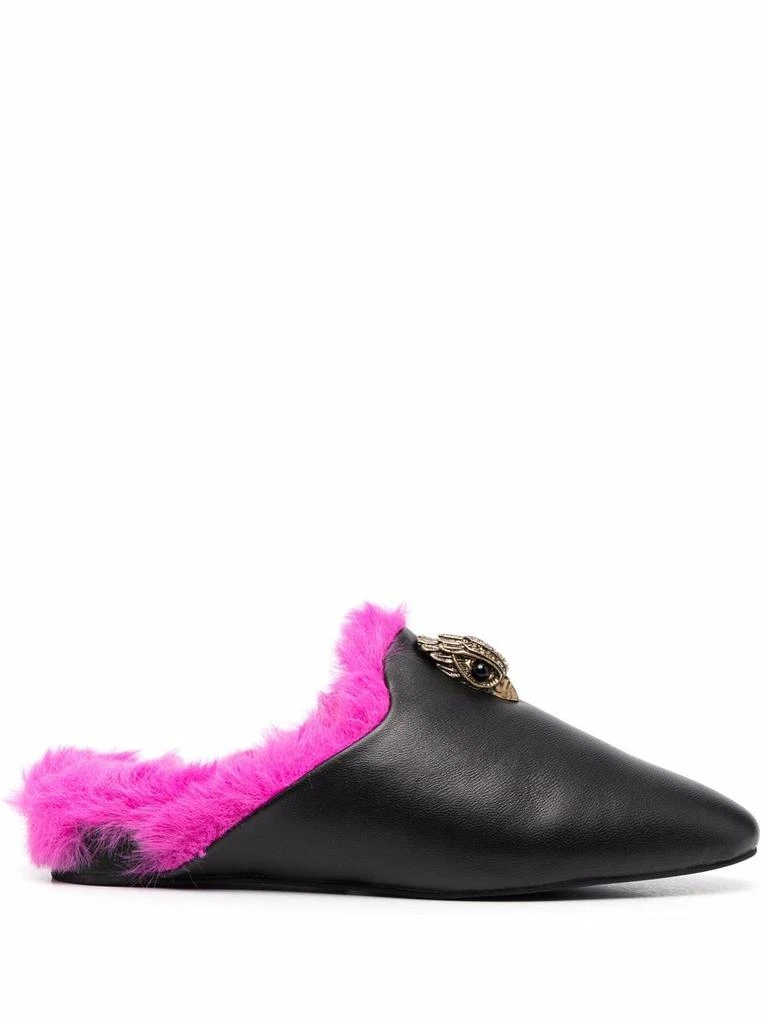 Kurt Geiger Sloane faux fur-trim mules - women 1