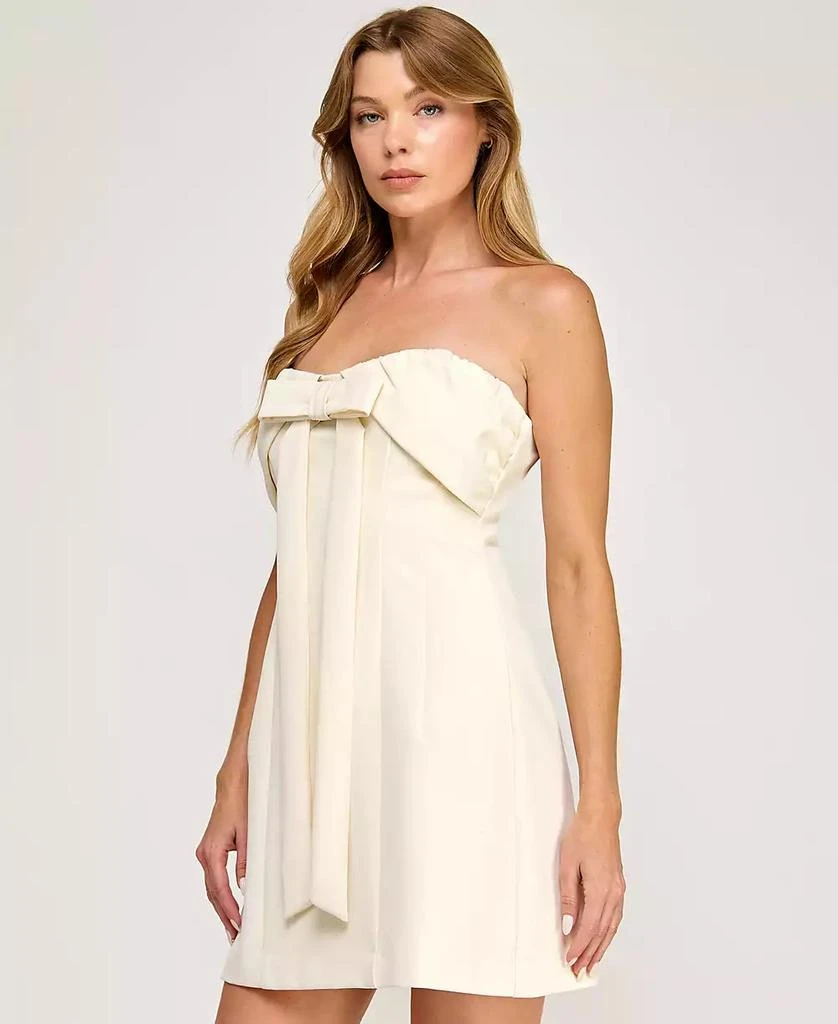 Seni & Cade Juniors' Strapless Mini Dress - cream - Size XS Seni & Cade Juniors' Strapless Mini Dress - cream - Size XS
