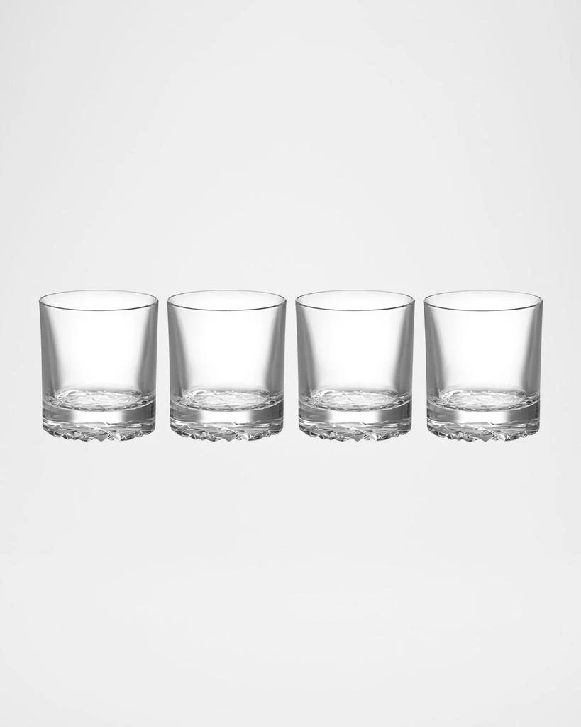 Orrefors Carat Double Old Fashioned Glasses, Set of 4