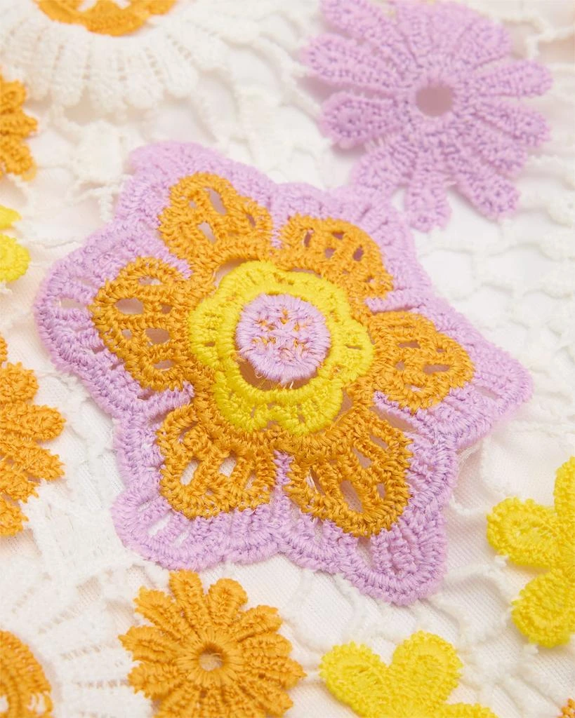 Hannah Banana Girl's Crochet Floral Shorts, Size 7-14 3