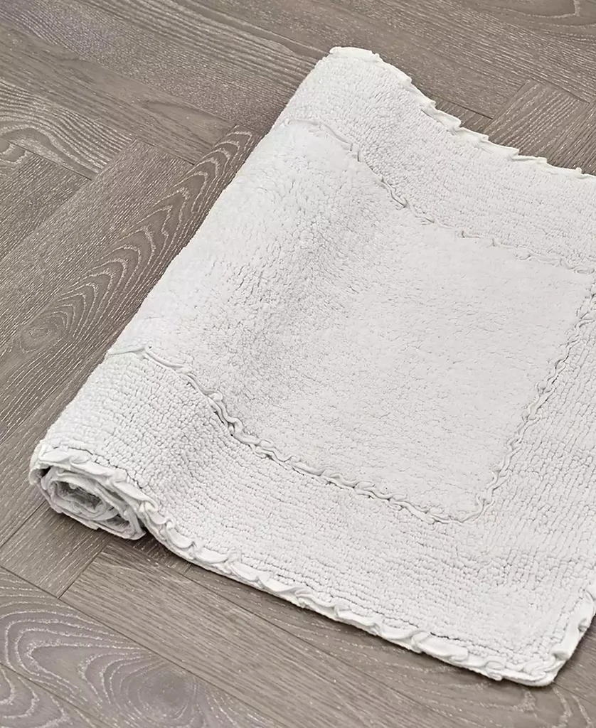 Laura Ashley Cotton Ruffled Bath Rug 3