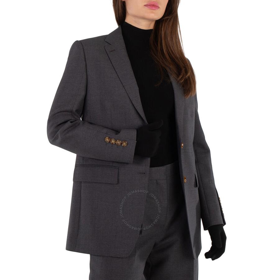 Burberry Ladies Loulou Single Breasted Tailored Blazer