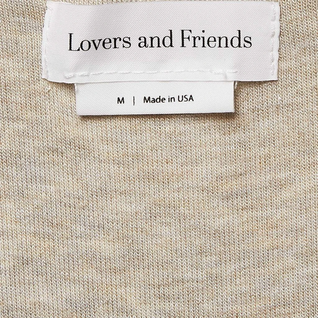Lovers + Friends Lovers and Friends Grey Melange Jersey Bodycon Midi Dress M 4