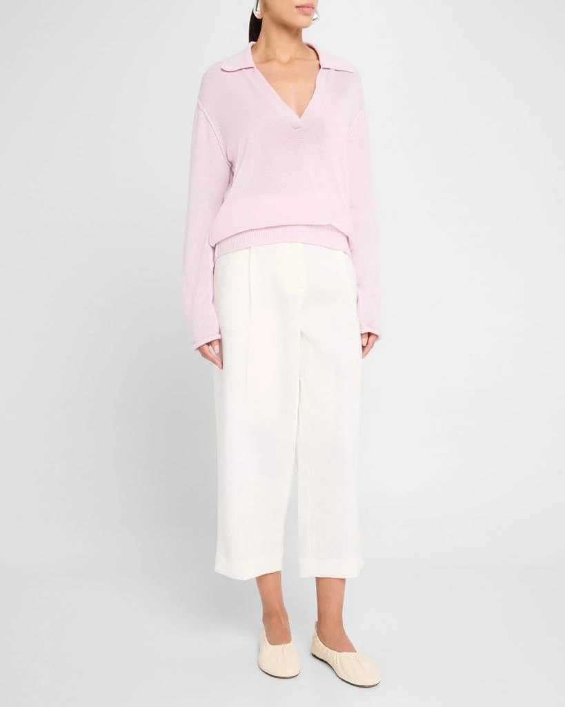 ATM Anthony Thomas Melillo Cashmere Oversized Polo Sweater 2