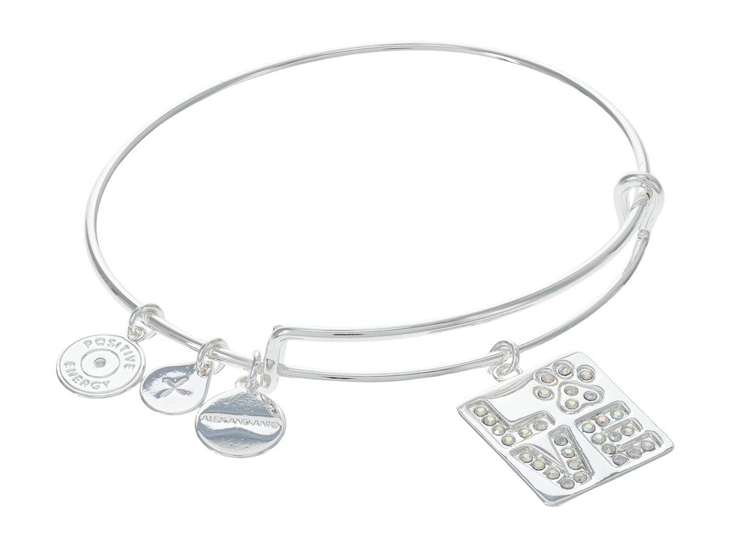 Alex and Ani Love Pave Paw Print Bracelet