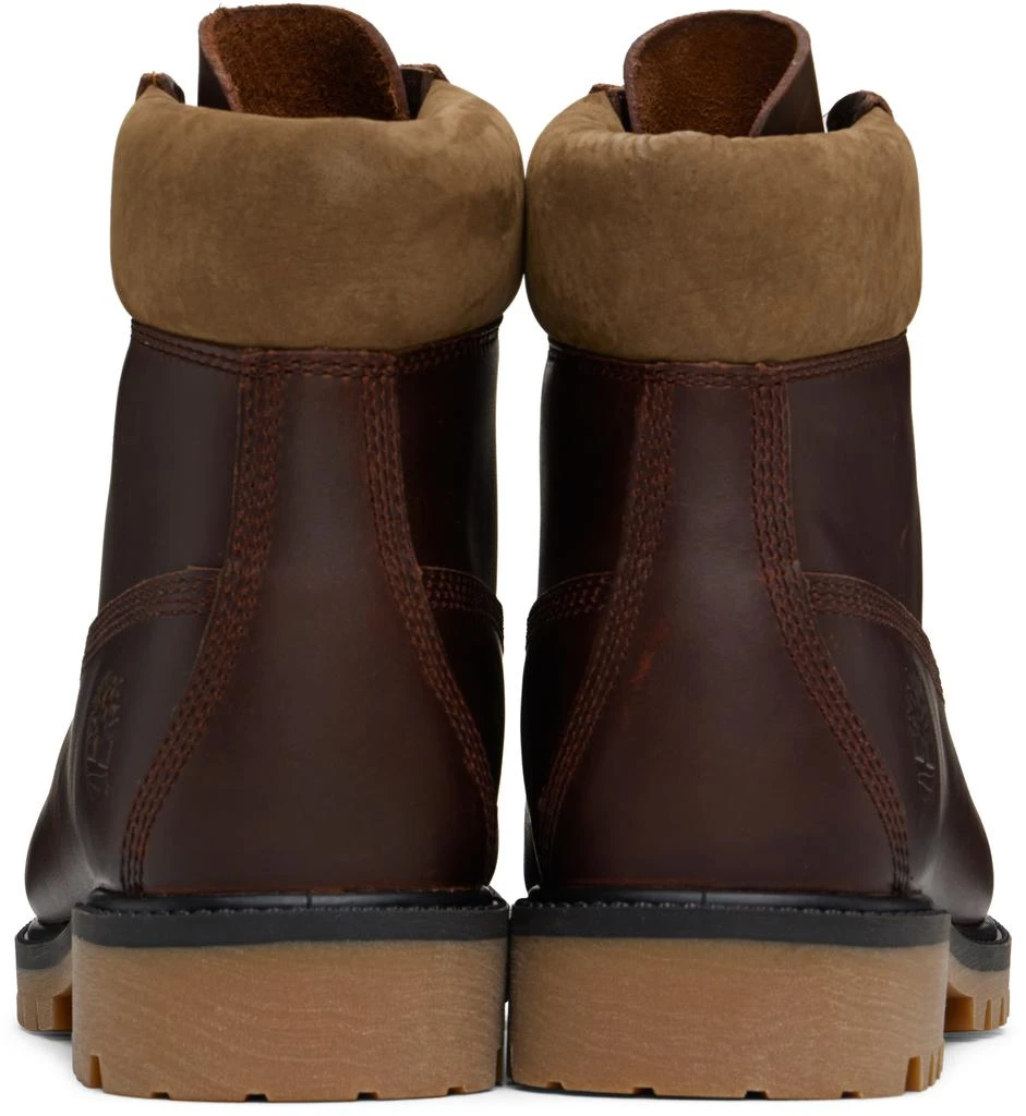 Timberland Burgundy Heritage 6-Inch Lace-Up Waterproof Boots 2