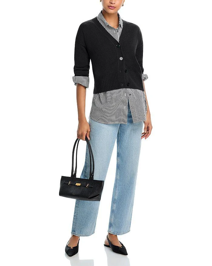 AQUA AQUA 100% Cashmere V Neck Cardigan - Exclusive 2