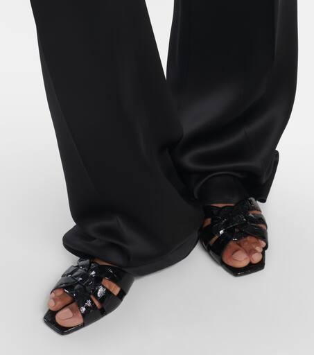 Yves Saint Laurent Tribute Nu Pieds 05 leather slides