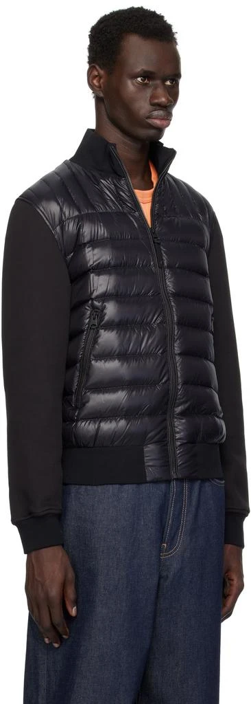 Mackage Black Collin-R Mixed Media Nano Down Bomber Jacket 2