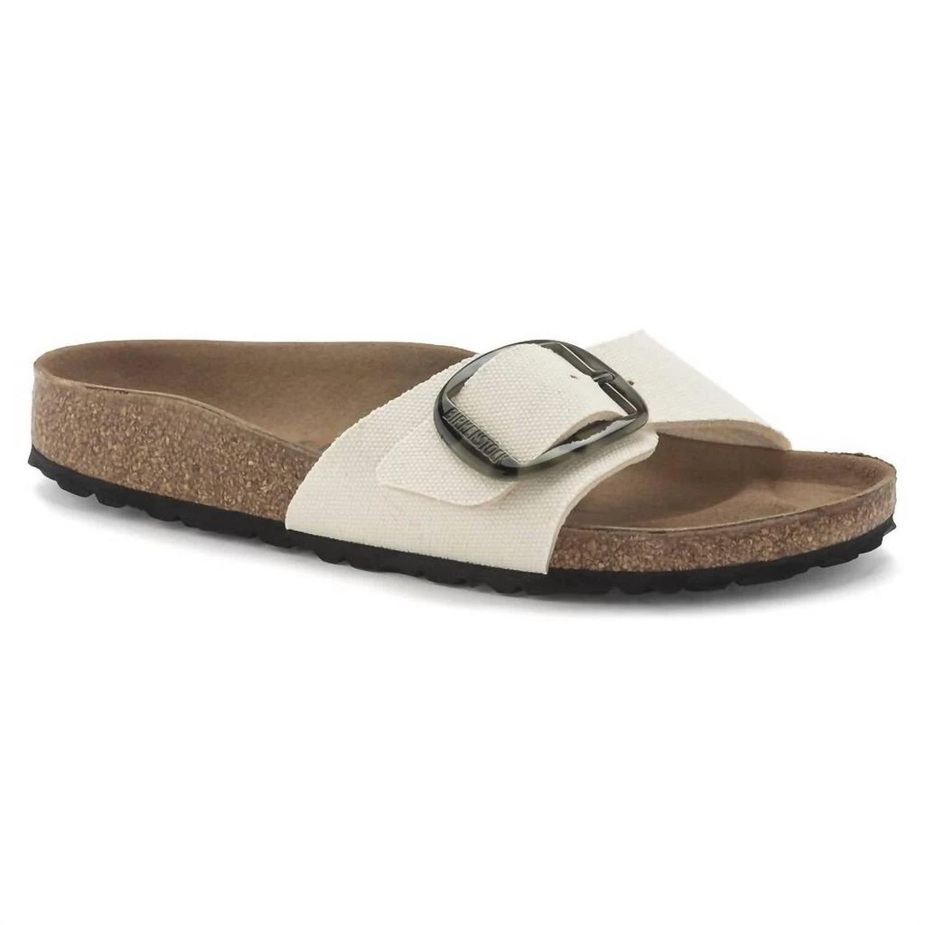 Birkenstock Women's Madrid Vegan Big Buckle Sandals In Eggshell 1