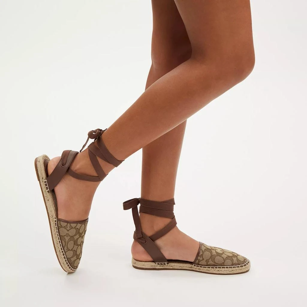 Coach Connie Espadrille In Signature Jacquard 2