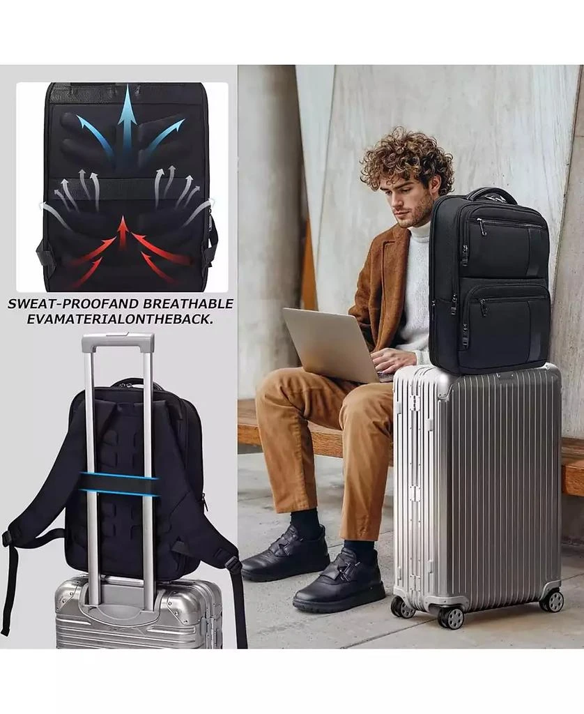 Urbanmax 15.6 Inch Waterproof Laptop Backpack - Lightweight Business/School/Travel Bag for Men & Women 5