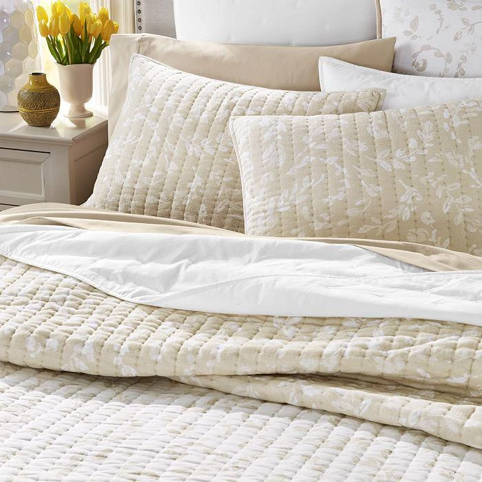 sky Elena Acanthus Chenille Reversible Quilt Set, Full/Queen - Exclusive 4
