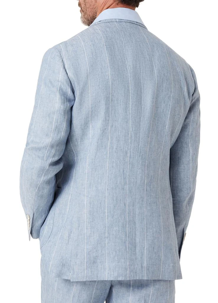 Brunello Cucinelli Deconstructed wide chalk stripe blazer 3