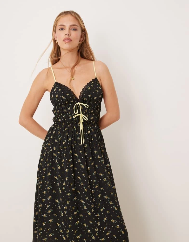 off white macaw flight maxi dress 'Aurora' Cut Out Maxi Dress