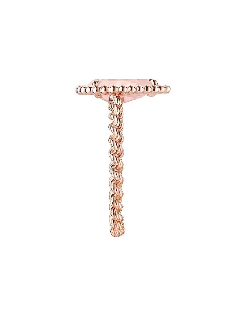 Boucheron Serpent Bohème 18K Rose Gold & Pink Quartz Ring 4