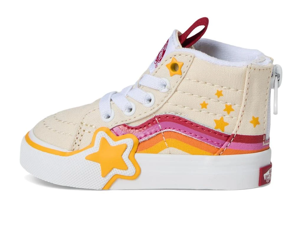 Vans SK8-Hi Zip Rainbow Star (Infant/Toddler) 4