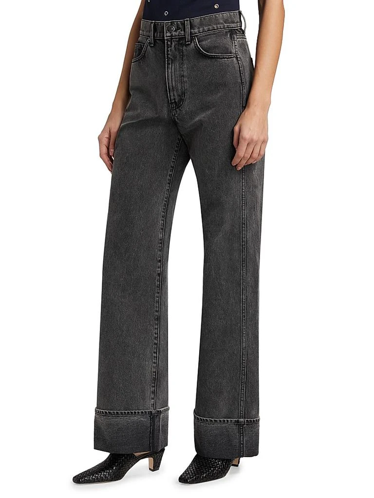 VERONICA BEARD Taylor High-Rise Wide-Leg Jeans 4