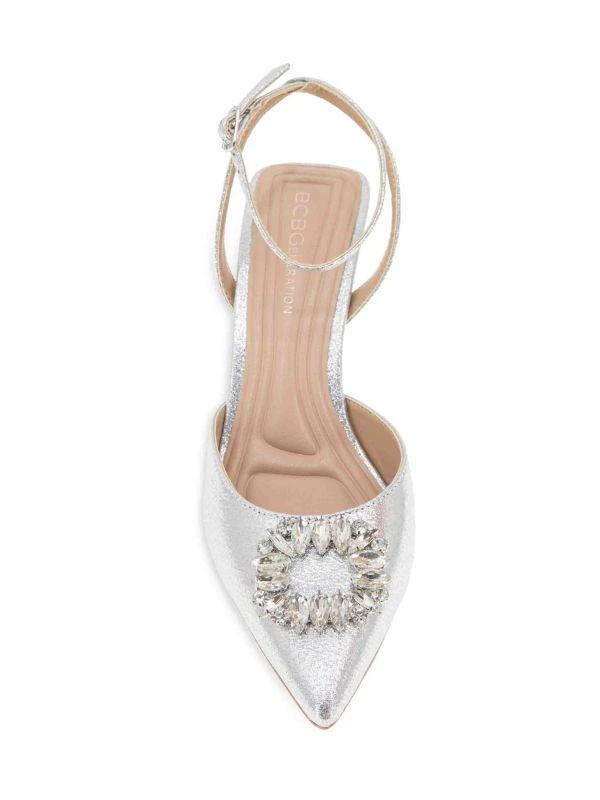 BCBG Ipany Ankle Strap Crystal Pumps 6