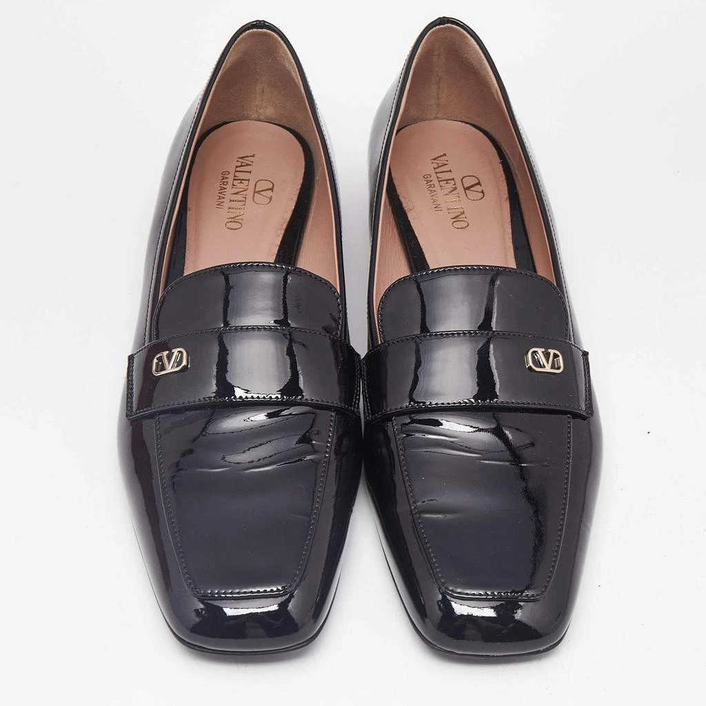 Valentino Valentino Black Patent Leather Vlogo Loafers Size 39.5 3