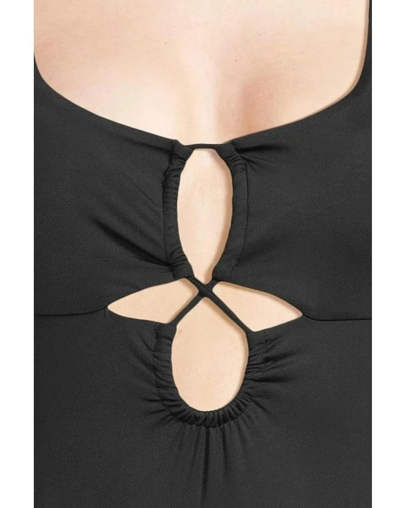 L*Space L*Space Bondi Swimsuits Women's  Black Stretch One-Piece Classic RED380 4