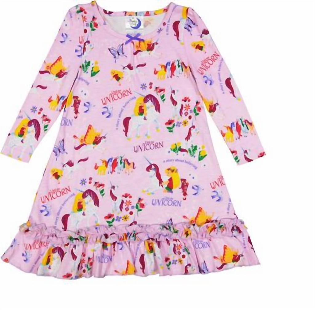 Books To Bed Books To Bed - Girl's Uni The Unicorn Night Gown