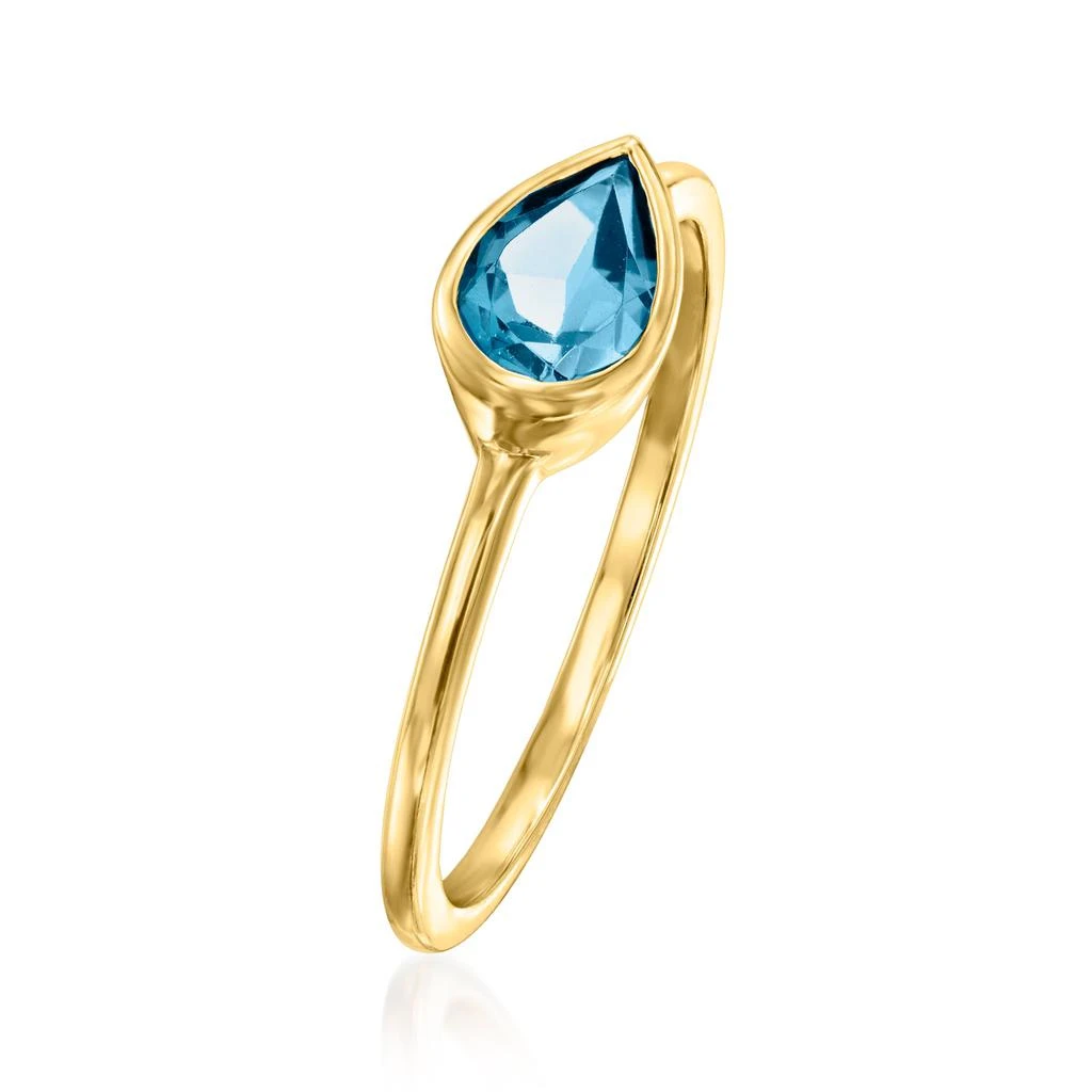 RS Pure RS Pure by Ross-Simons London Blue Topaz Ring in 14kt Yellow Gold 3