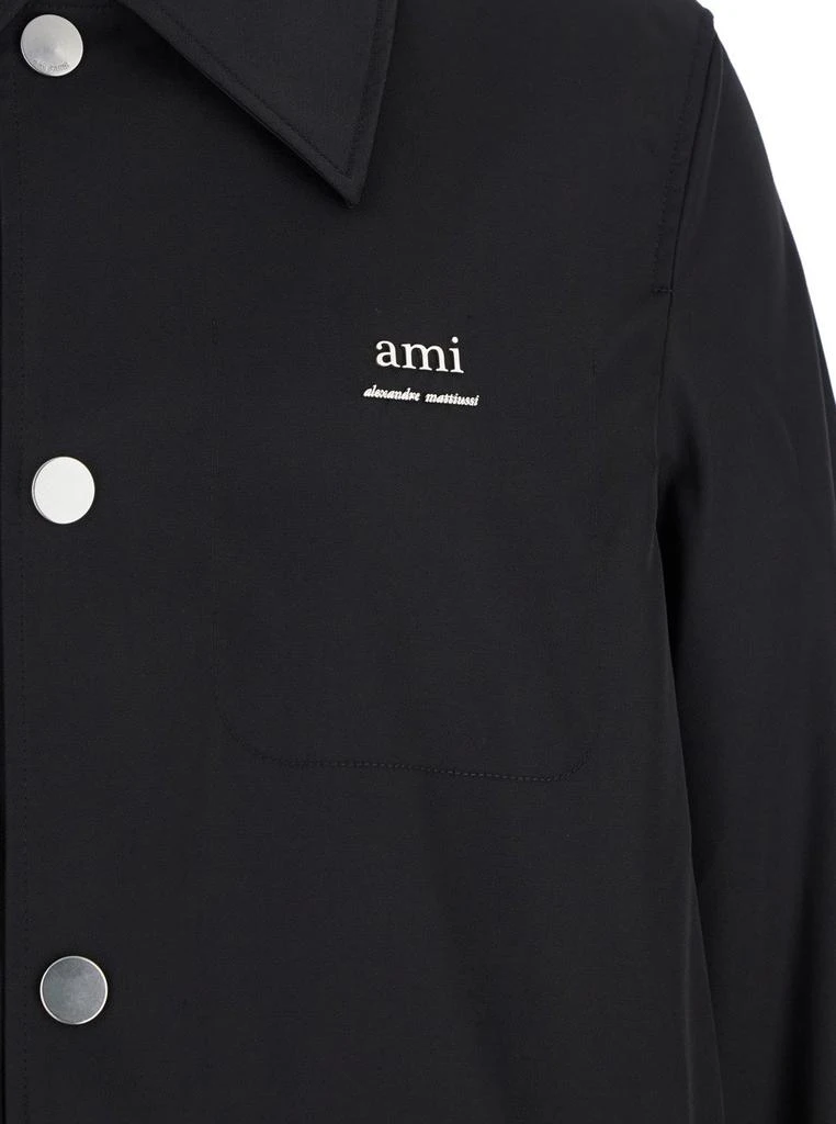 AMI AMI Paris Technical Twill Raincoat 3