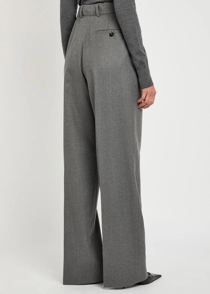 Stella McCartney Belted flannel wool trousers 3