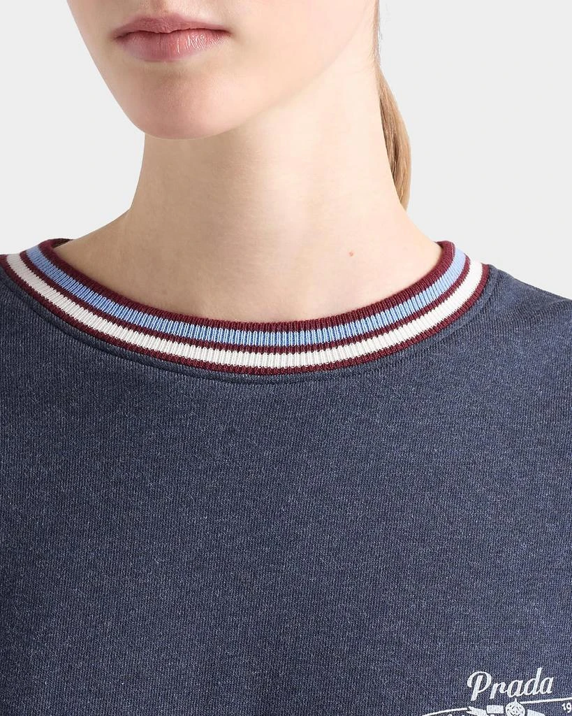 Prada Cotton Fleece Crewneck Sweatshirt 5