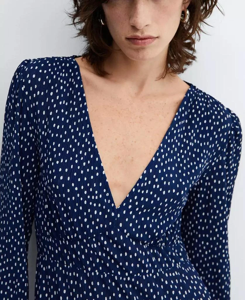 Mango Women's Polka-Dot Midi Dress 3