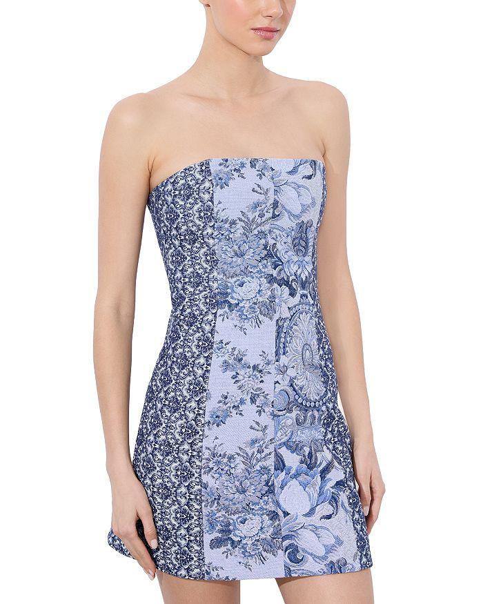 Alice+Olivia■Violet Strapless Seamed A Line Mini Dress■ alice + olivia Women's Violet Strapless Seamed Mini Dress