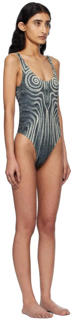 Jean Paul Gaultier Black 'The Spirale' Swimsuit 2