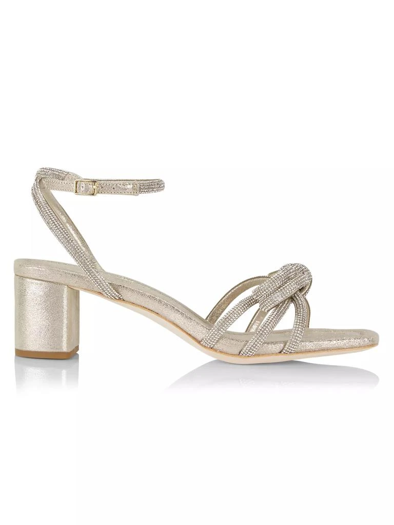 Loeffler Randall Mikel Crystal-Embellished Suede Sandals 1