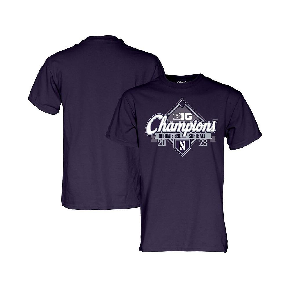Blue 84 Men's Purple Northwestern Wildcats 2023 Big Ten Softball Regular Season Champions T-shirt