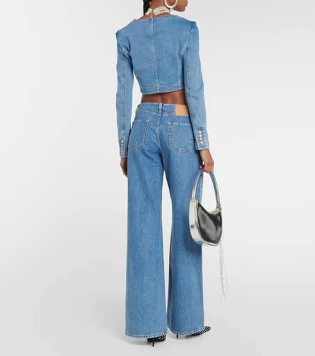 Magda Butrym Cropped denim top 3