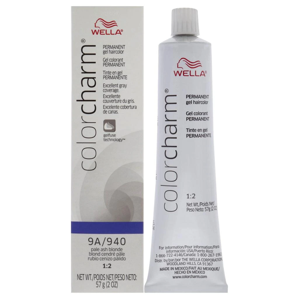 Wella Color Charm Permanent Hair Color Gel - 9A 940 Pale Ash Blonde by  for Unisex - 2 oz Hair Color 1