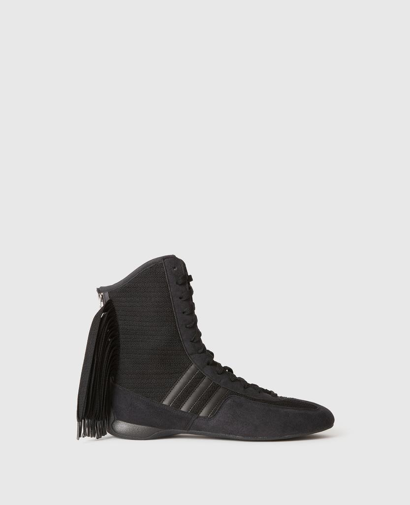 Stella McCartney Stella McCartney - Rasant Fringe High-Top Trainers, Woman, Black, Size: 5h