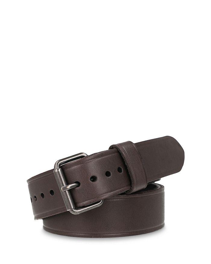 ALL SAINTS Men's Heat Creased Leather Belt