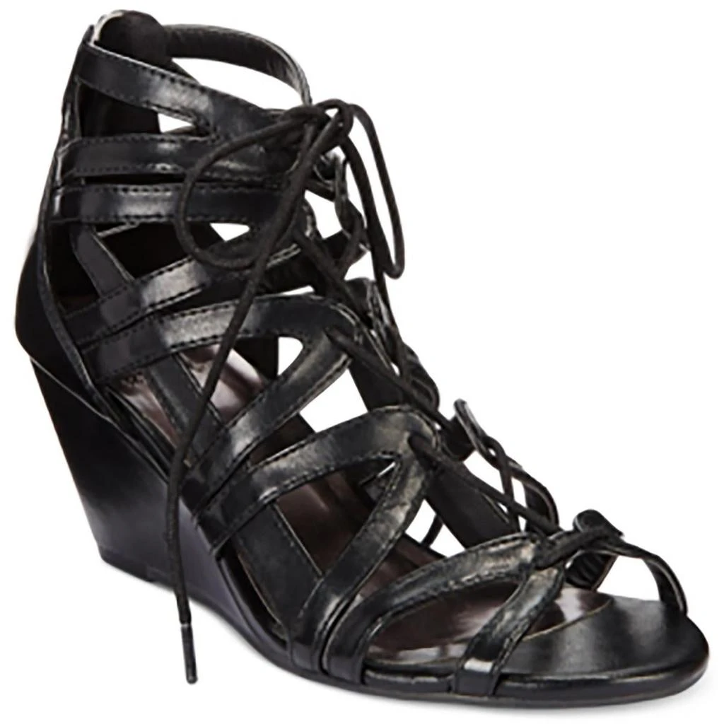 Material Girl Mhera Womens Strappy Manmade Lace-Up Heels 1