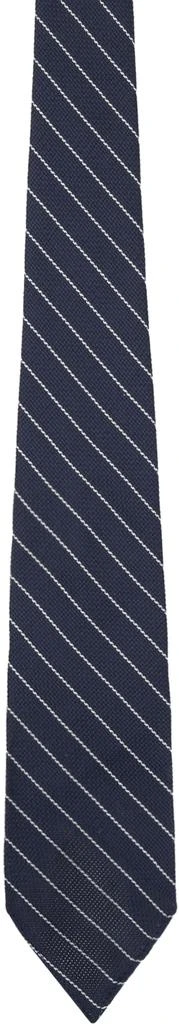 RRL Navy & White Grenadine Tie 1