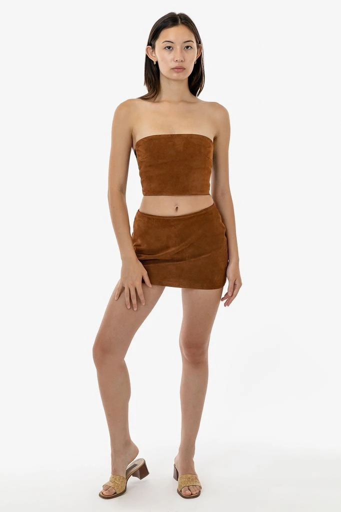 Los Angeles Apparel RLH739 - Suede Micro Mini Skort 11