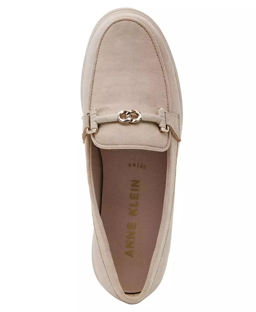 Anne Klein Women's Amara Chain Detail Slip On Loafers 4