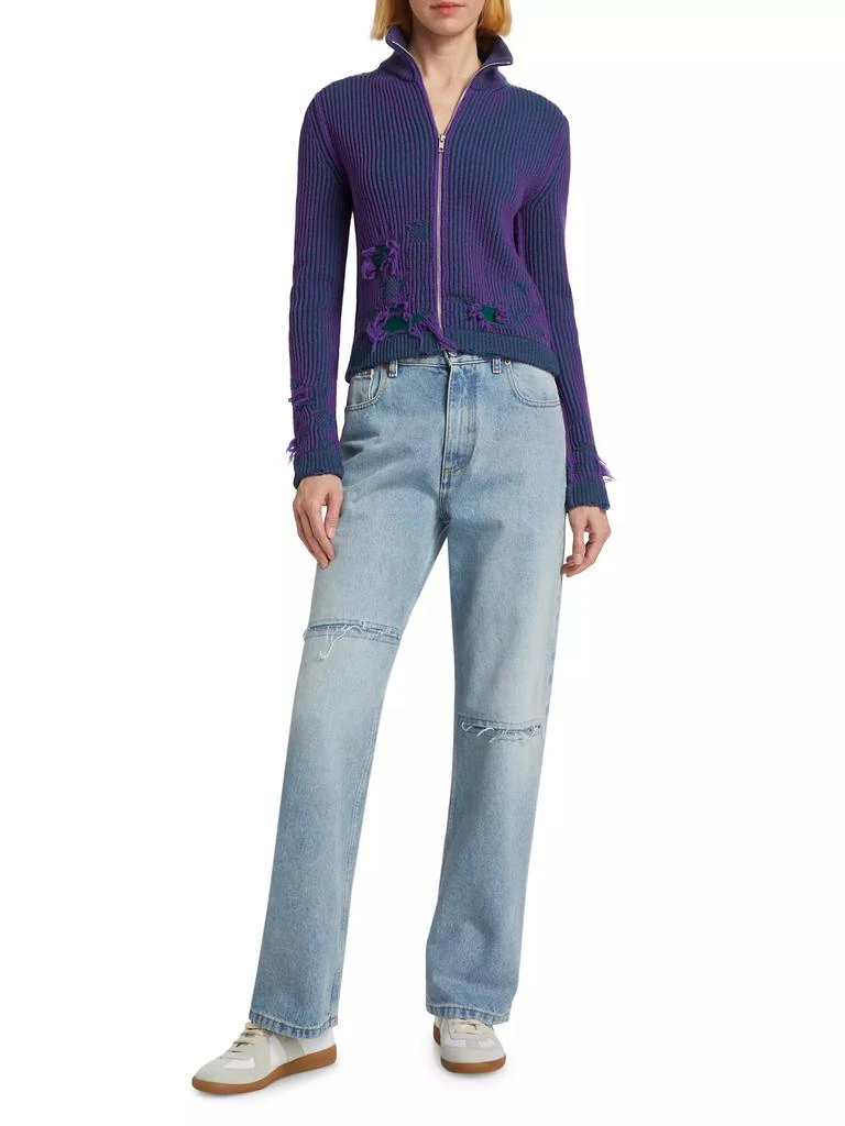 MM6 Wool-Blend Destroyed Sport Jacket 2