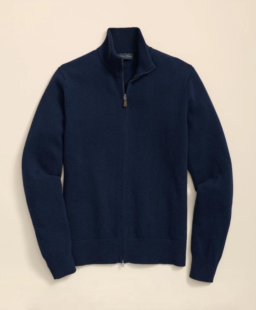 Brooks Brothers 3-Ply Cashmere Full-Zip Cardigan