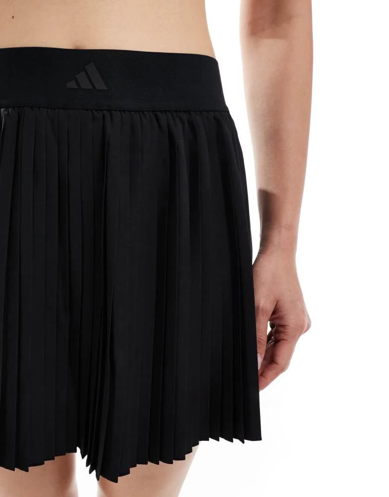 Adidas adidas Tennis club pleated skirt in black 5