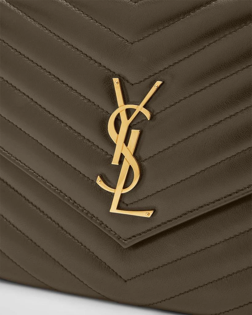 Yves Saint Laurent YSL Monogram Flap Clutch Bag in Smooth Leather 7