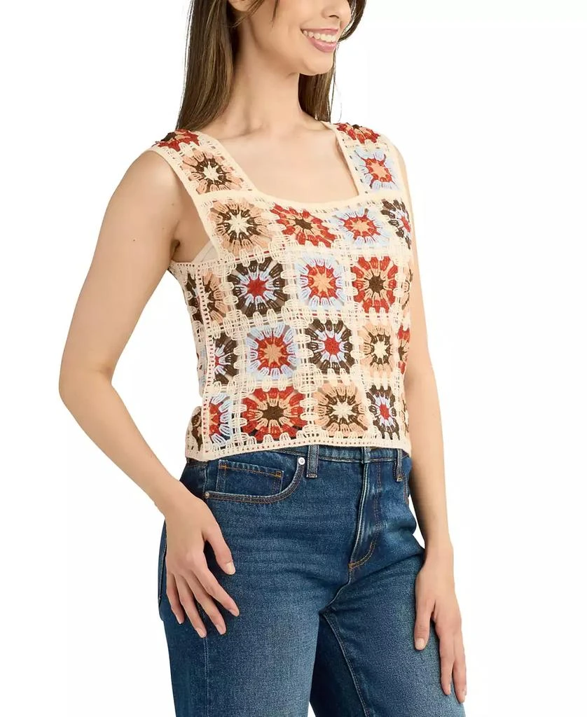 BCX Juniors' Patchwork Square Crochet Tank 4