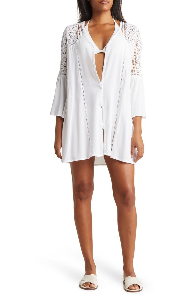 BOHO ME Lace Crochet Tunic Coverup